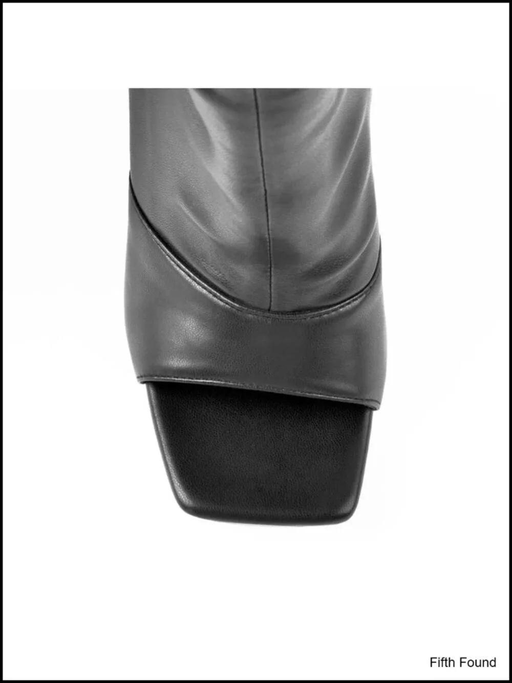 Rhinestone Stiletto Over Knee Boots, Zipper Side, Pointed Toe, Wide Calf,